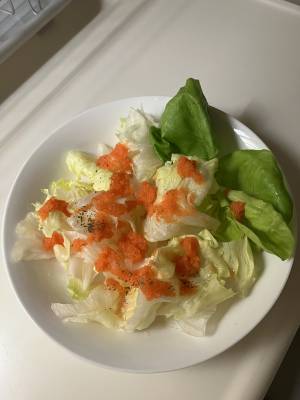 レタスサラダ にんじんドレッシング