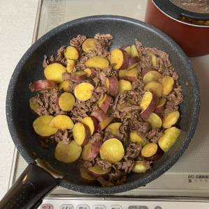 牛肉とさつまいものオイスターしょうゆ煮