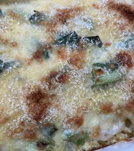 ねぎとハムのキッシュ風