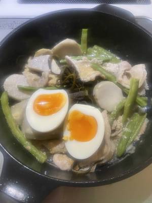 里芋とみそ豚の煮物