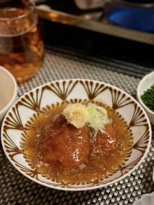 れんこんもちの揚げだし