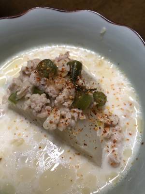 大根のミルクそぼろ煮