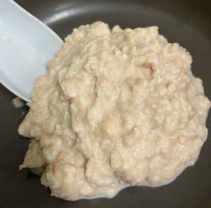 蒸し大豆のペースト