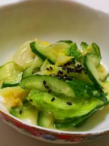 キャベツときゅうりの酢みそあえ