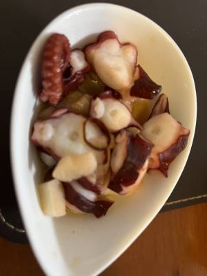 たこのにんにくソテー