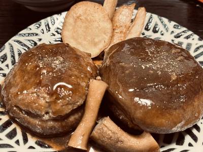 しいたけの照り焼きバーグ