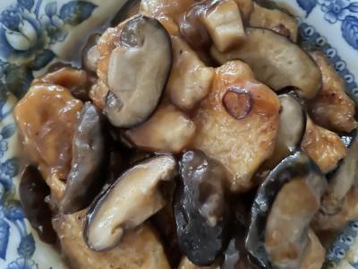 鶏としいたけの南蛮煮