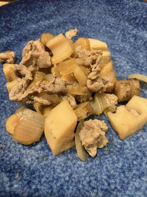 豚肉とれんこんの炒め煮