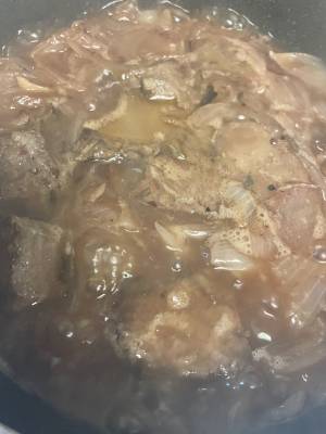 牛肉のカッチャトーラ風