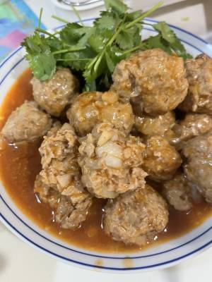 肉だんごの甘酢あん