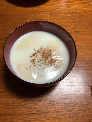 あったか～いりんごミルク