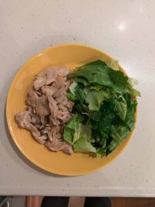 豚こまのしょうが焼き