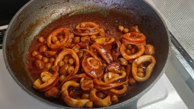 いかのトマト炒め