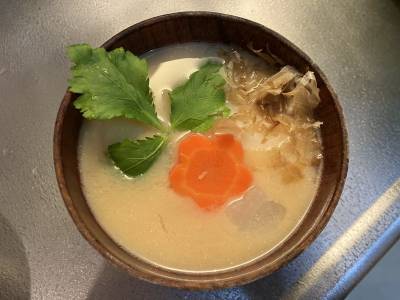 京風白みそ雑煮