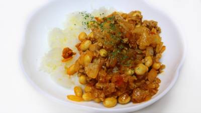 マーボー豆の三色弁当