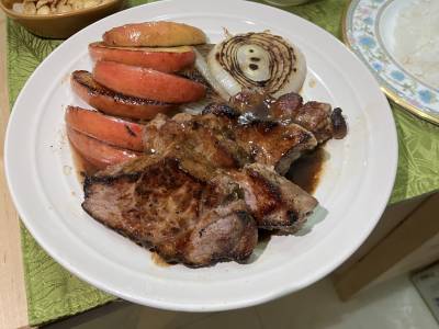 ポークとりんごのソテー