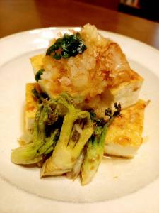 焼き厚揚げの大根おろしがけ