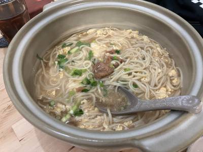 梅のせ卵とじうどん