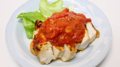 塩麹トマトチキン