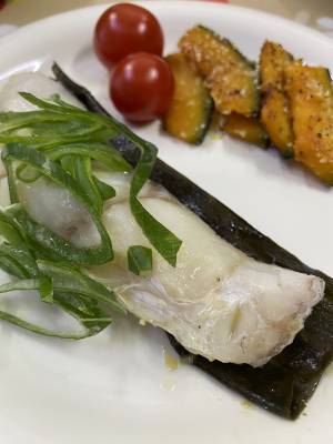 たらの昆布バター蒸し