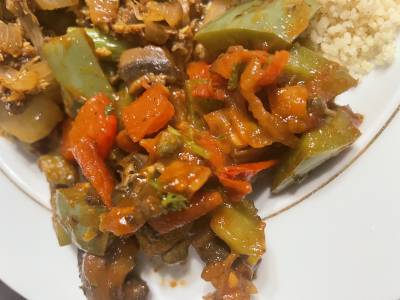 カレー風味ラムソテー