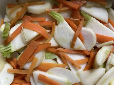 かぶのオイル蒸し煮