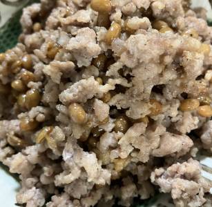 豚ひき肉と納豆炒め