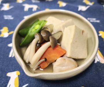 高野豆腐と鶏肉の煮物