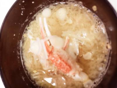 かにのみそ汁