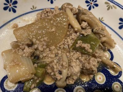 大根のそぼろ煮