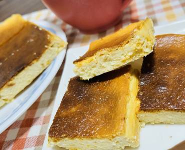 柚子はちみつのベイクドチーズケーキ