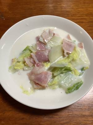 白菜のクリーム煮