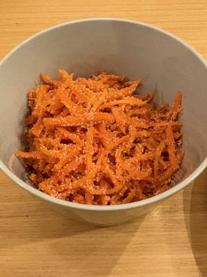 にんじんの明太子炒め