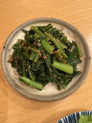 小松菜のごま酢あえ