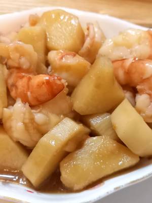 長芋とえびのとろみ煮