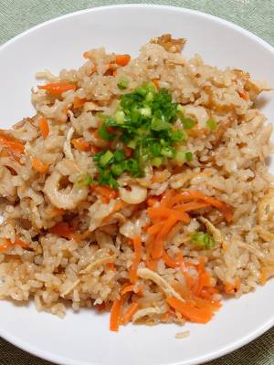 焼き肉味の炊き込みご飯