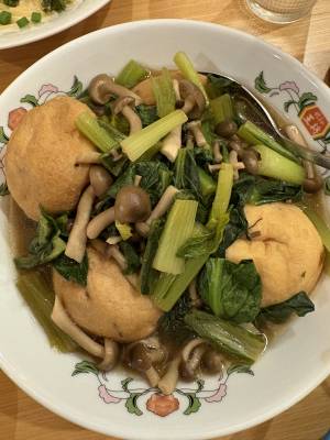 小松菜とがんもの含め煮