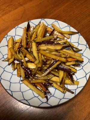 さつまいものきんぴら