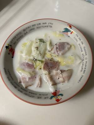 白菜のクリーム煮