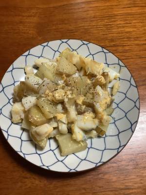 たらとじゃがいものポルトガル風炒め