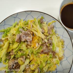 春キャベツの豚平焼き風