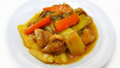 鶏肉とねぎの甘酒煮