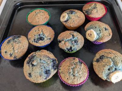 ブルーベリーバナナマフィン