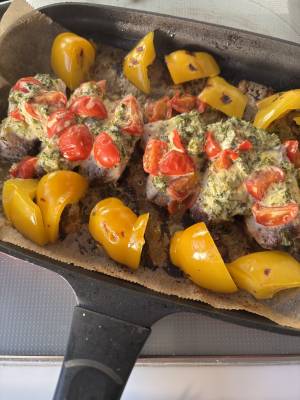 かじきのトマトマヨネーズ焼き