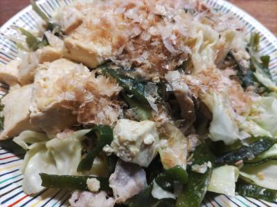 豚わかめチャンプルー