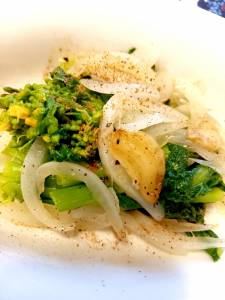 ゆで菜の花のマリネ