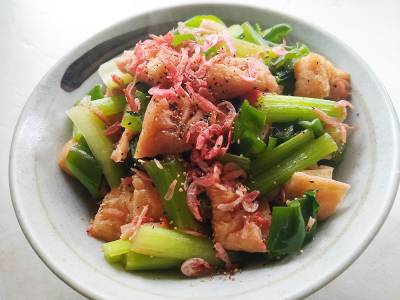 ピーマンと油揚げの煮物