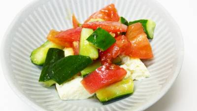 塩豆腐サラダ