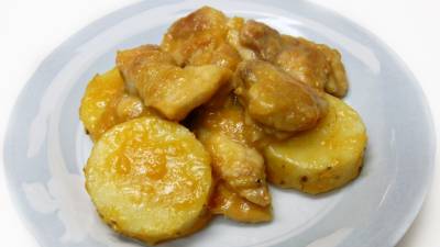 鶏肉と長芋のみそ煮