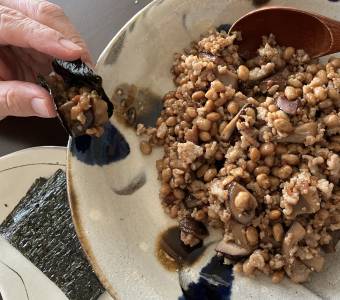 豚ひき肉と納豆炒め